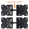 SANKINS Self Closing Gate Hardware Hinges Heavy Duty for WoodenVinylPVC Fences90 Degree Adjustable with Installation Screws and Swing Adjuster Tool2 PackSetBlack