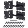 SANKINS Self Closing Gate Hardware Hinges Heavy Duty for WoodenVinylPVC Fences90 Degree Adjustable with Installation Screws and Swing Adjuster Tool2 PackSetBlack