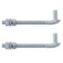 VIVIDA 8 J Bolt Gate Hinge 2 Pack Gate Bolt Hinge with 58 Male Pin Heavy Duty Chain Link Fence Hardware Galvanized Steel
