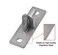ZenSen Wall Mount Flat Back Gate Hinges 2 Pack Wood Fence Link Gate Hinges with 58 Hinge Pin Screws Not Included