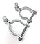 FENCESMART4U Pressed Steel Chain Link Fence Post Hinge wBolt 2 Sets Pack 238