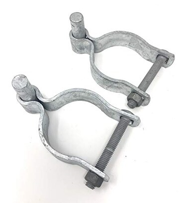 FENCESMART4U Pressed Steel Chain Link Fence Post Hinge wBolt 2 Sets Pack 238