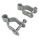 Homydom 138 Pressed Steel Chain Link Fence Post Hinge 2Pack Zinc Plated Outdoor Silvery