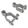 Homydom 138 Pressed Steel Chain Link Fence Post Hinge 2Pack Zinc Plated Outdoor Silvery