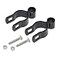 Plum Fittings 1 38 x 58 Black Female Gate Frame Hinges for Chain Link Fence Post Hinges with Bolts Pack of 2