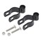 Plum Fittings 1 38 x 58 Black Female Gate Frame Hinges for Chain Link Fence Post Hinges with Bolts Pack of 2