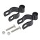 Plum Fittings 1 38 x 58 Black Female Gate Frame Hinges for Chain Link Fence Post Hinges with Bolts Pack of 2