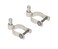Dailydanny 2 Pack Chain Link Fence Frame Gate Post Male Hinge with Bolts and Nuts 238 Inch
