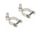 Dailydanny 2 Pack Chain Link Fence Frame Gate Post Male Hinge with Bolts and Nuts 238 Inch