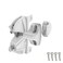 D&D TECHNOLOGIES DD Technologies LLD3KDWT LokkLatch Deluxe Series 3 Premium Privacy and Security Gate Latch Key Lockable on Both Sides of Gate for Square Gate Frame and Post Metal Wood Vinyl Fences Wh