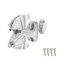 D&D TECHNOLOGIES DD Technologies LLD3KDWT LokkLatch Deluxe Series 3 Premium Privacy and Security Gate Latch Key Lockable on Both Sides of Gate for Square Gate Frame and Post Metal Wood Vinyl Fences Wh