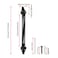 JIAHOO 13 inch Self Closing Gate Door Spring Hardware for Wooden and Vinyl Fence with Adjustable ToolSteelBlack
