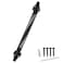 JIAHOO 13 inch Self Closing Gate Door Spring Hardware for Wooden and Vinyl Fence with Adjustable ToolSteelBlack