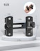 HDAJY 2pcs Flip Latch Gate Latches Safety Door Lock for Barn Wood Fence Sliding French Doors Black Heavy Duty SUS304