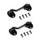 MIKMAYTOO 4 Barn Door Lock Barn Door Latch Heavy Duty Solid Thicken Stainless Steel Gate Latch Lock Add More Security and Privacy Cabin Hooks and Eye Latch Best for Barn Door Bathroom