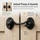 MIKMAYTOO 4 Barn Door Lock Barn Door Latch Heavy Duty Solid Thicken Stainless Steel Gate Latch Lock Add More Security and Privacy Cabin Hooks and Eye Latch Best for Barn Door Bathroom
