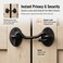 MIKMAYTOO 4 Barn Door Lock Barn Door Latch Heavy Duty Solid Thicken Stainless Steel Gate Latch Lock Add More Security and Privacy Cabin Hooks and Eye Latch Best for Barn Door Bathroom