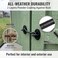 MIKMAYTOO 4 Barn Door Lock Barn Door Latch Heavy Duty Solid Thicken Stainless Steel Gate Latch Lock Add More Security and Privacy Cabin Hooks and Eye Latch Best for Barn Door Bathroom