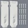 Alise 2 pcs Door Hasp Latch Lock5 Inch SUS 304 Stainless Steel Safety Packlock Clasp Hasp Lock Latch with Fixing Screw for External Doors Window Cabinet Pet Cage MS9W2P5C