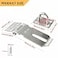 Alise 2pcs Door Locks Hasp Latch3 Inch SUS 304 Stainless Steel Safety Packlock Clasp Hasp Lock Latchwith Fixing Screw for External Doors Window Cabinet Pet Cage Brushed Nickel MS93A2P