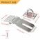 Alise 2pcs Door Locks Hasp Latch3 Inch SUS 304 Stainless Steel Safety Packlock Clasp Hasp Lock Latchwith Fixing Screw for External Doors Window Cabinet Pet Cage Brushed Nickel MS93A2P