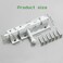 Alise 4 Inch Slide Lock SUS304 Stainless Steel Gate Latch Slide Bolt LatchThickened Heavy Door Latch Lock Black Barrel Bolt Latch Security Slide Latch Lock MCX7004W