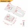 Alise Door Hasp Latch Lock3 Inch SUS 304 Stainless Steel Safety Packlock Clasp Hasp Lock Latch with Fixing Screw for External Doors Window Cabinet Pet Cage MS9W3C