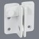 Alise Flip LatchGate Latches Slide Bolt Latch Safety Door Lock Catch for Barn Cabinet Pet Cage Wood Fence Bathroom Garage WindowSUS304 Stainless Steel Gate Hardware LocksWhite Finish MS5009W