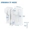 Alise Flip LatchGate Latches Slide Bolt Latch Safety Door Lock Catch for Barn Cabinet Pet Cage Wood Fence Bathroom Garage WindowSUS304 Stainless Steel Gate Hardware LocksWhite Finish MS5009W