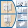 Alise Flip LatchGate Latches Slide Bolt Latch Safety Door Lock Catch for Barn Cabinet Pet Cage Wood Fence Bathroom Garage WindowSUS304 Stainless Steel Gate Hardware LocksWhite Finish MS5009W