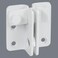 Alise Flip LatchGate Latches Slide Bolt Latch Safety Door Lock Catch for Barn Cabinet Pet Cage Wood Fence Bathroom Garage WindowSUS304 Stainless Steel Gate Hardware LocksWhite Finish MS5009W