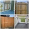 MCCKLE Anti Sag Fence Gate Kit Heavy Duty Gate Corner Brace Bracket Gate Hardware Kit with Latch and Hinges for Wooden Fences Driveway Gates Shed Doors Corral Gates Wood Windows2 Set