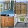 MCCKLE Anti Sag Fence Gate Kit Heavy Duty Gate Corner Brace Bracket Gate Hardware Kit with Latch and Hinges for Wooden Fences Driveway Gates Shed Doors Corral Gates Wood Windows2 Set