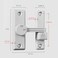 RETRIN Barn Door Lock Latch 90180 Degree Universal Sliding Barn Door Latch Lock Heavy Duty Security Door Latch Lock for Bathroom Bedroom Garage Cabinet Durable Zinc Alloy Gate Hardware White