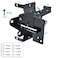 BORDERSMOVER Bordersmover Heavy Duty Gate Latch Post Mount Automatic SelfClosing Door Latchfor WoodenVinyl Fence PoolGarden Outdoor WMounting Screws Black