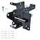 BORDERSMOVER Bordersmover Heavy Duty Gate Latch Post Mount Automatic SelfClosing Door Latchfor WoodenVinyl Fence PoolGarden Outdoor WMounting Screws Black