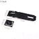 VIDYSUFYR Door Hasp Padlock Latch 5 Inch Stainless Steel Safety Clasp Hasp Lock Latch Extra Thick Door Gate Lock Hasp with ScrewsMatte Black Finish 2 Pack