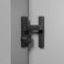 ETEKJOY Flip Latch Lock with Combination 90180 Degree SlidingSwinging Door Lock Latch Bolt for Gate Barn Garage Shed Window Cabinet 3Digit Password Keyless Black 90 Degree