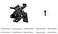 LAJIAOZ Heavy Duty Fence SelfLocking Gate Latch Black Finishing Post Mount Steel Automatic Gravity Lever Wood Fence Gate Latches with Fasteners Hardware for Secure PoolYardGarden by