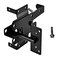LAJIAOZ Heavy Duty Fence SelfLocking Gate Latch Black Finishing Post Mount Steel Automatic Gravity Lever Wood Fence Gate Latches with Fasteners Hardware for Secure PoolYardGarden by