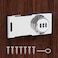 MeBantoo Household Cabinet Password Hasp Locks Cabinet Locks with Combination Door Security Slide Latch Lock for Small Doors Cabinets Barn Door Bathroom Outdoor Garden Silver