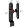 INIRET 90 Degree Black Barn Door Lock Flip Gate Latch with Handle Heavy Sliding Door Latches Door Security Sliding Latch Lock for Cabinets Bathroom Garden Window Garage
