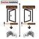 JQK Door Hasp Latch 90 Degree Stainless Steel Safety Angle Locking Latch for PushSlidingBarn Door 15mm Thickness Satin Nickel 4 Inch