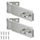 JQK Door Hasp Latch Lock 5 Inch Stainless Steel Safety Packlock Clasp Brushed Finish 2 Pack DL130BNP2