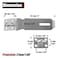 JQK Door Hasp Latch Lock 5 Inch Stainless Steel Safety Packlock Clasp Brushed Finish 2 Pack DL130BNP2