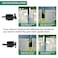 JUBEST Heavy Duty Gate Latch Two Sided Gate Latch Gate Latches for Outdoor Fence Wooden Gates Pool Gate Backyard Garden Black