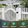 JUBEST Heavy Duty Gate Latch Two Sided Gate Latch Gate Latches for Outdoor Fence Wooden Gates Pool Gate Backyard Garden Black