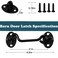 Klurent 4 Barn Door Latch Door Lock Hardware Sliding Door Lock Eye Hook Latch with Screws RustResistant Metal Gate Latch Privacy Hooks Latch for Inside Door Wooden Fence Garage Door3 Pack