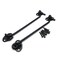 M MIMHOOY 8inch Hook and Eye Latch for Door Black Barn Lock Stainless Steel 2 Pack for Windows Sheds Fences Gates Cabinets