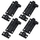 MY MIRONEY Black Barrel Bolt Latch Aluminum Alloy Slide Bolt Latch 2 Inch Door Latch Security Sliding Lock with Screws Pack of 4